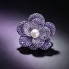 Broche de Pérola de Água Doce Novo, Broche de Zircônia Incrustada de Nicho de Alta Qualidade, Acessórios de Vestuário Versáteis e Modernos em Estoque