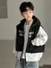 Chaqueta para Niños Primavera y Otoño 2026 Estilo Nuevo Ropa para Niños Grandes Estilo Urbano Genial Ropa de Trabajo Chaqueta de Béisbol Atuendo de Primavera Top