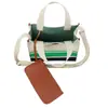 Bolsa tote listrada feminina, bolsa transversal feita sob medida, bolsa de tricô, bolsa de tecido atoalhado, bolsa transfronteiriça de alta qualidade, novo estilo popular