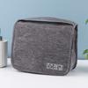 Bolsa de Cosméticos Plegable Impermeable de Viaje Bolsa de Almacenamiento de Cosméticos Esmerilada Portátil de Gran Capacidad Transparente con Gancho Bolsa para Artículos de Aseo
