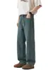 Roupas Masculinas Fengshe / Lançamento Primavera e Outono 2026 Jeans Simples Resistente Lavado com Enzimas Desgastado Estilo Americano High Street Modelagem Solta