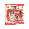 Popular set de regalo para el regreso a clases para estudiantes: Papelería y útiles escolares con temática de manzana, perfectos para actividades en el aula y como recompensas