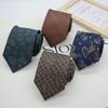 Gravata Masculina Formal Estilo Coreano Britânico Negócios Retrô 8cm Feita à Mão Floral Estudante Trabalho Profissional Moderna
