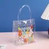 Bolsas de Plástico PVC con Logo Personalizado en Stock, Bolsas de Regalo, Bolsas Impermeables para Llevar Empaque de Té de Leche al por Mayor