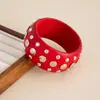 Joias Transfronteiriças Europeias e Americanas, Pulseira Larga com Rebites Turquesa Moda Retro Ins, Estilo Étnico Misturado e Combinado