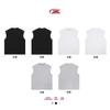 Chaleco de Algodón Negro para Hombre, Verano 230g Estilo Callejero Americano Holgado Deportivo Marca de Tendencia Chaleco sin Mangas de Cuello Alto.