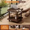 Mesa de Centro Pequena Sala de Estar Mesa Lateral Minimalista para Sofá Rack de Armazenamento Criativo para Quarto de Casa Mesa Lateral Quadrada para Varanda