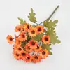 Flores Artificiales Populares Transfronterizas, Margaritas Pequeñas de 7 Ramas, Crisantemos Artificiales, Ramilletes de Flores Falsas para Decoración del Hogar, Flores Artificiales al por Mayor