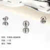 Cierre Magnético Esférico con Cara Sonriente de Acero Inoxidable, Cuentas con Agujero Pasante, Cuentas Doradas, Cuentas Sueltas, Perlas, Piedras Preciosas, Accesorios para Joyería DIY