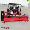 Cortador de Grama com Lâmina Rotativa Montada na Frente, Máquina de Capinar para Paisagismo de Jardim, Máquina de Capinar para Pomares e Terraços Controlada Remotamente