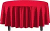 Color Sólido Blanco Negro Redondo Tela Restaurante Conferencia Evento Fiesta Desechable Mantel Redondo Cuadros Personalizable Mesa de Comedor