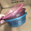 [Mediano] Lavabo de Plástico Transparente Engrosado para el Hogar, Lavabo para Lavar Verduras, Resistente a Caídas, Lavabo para Ropa, Lavabo para Lavar Pies de Bebés y Niños