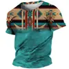 Camisetas Casuais da Moda com Mangas Curtas para Homens e Mulheres com Estampa 3D de Totem Tribal Étnico Primitivo Africano Venda Direta de Fábrica