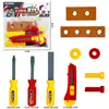 Juego de Herramientas de Reparación de Simulación para Juego Infantil con Destornillador, Llave Inglesa, Sierra, Casco de Seguridad, Hacha, Cuchillo de Utilidad Juguetes