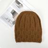 Novo chapéu de lã outono e inverno quente chapéu de malha das mulheres moda estilo ocidental de meia-idade e idosos chapéu fechado chapéu frio das mulheres inverno