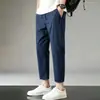 Pantalones Casuales Coreanos para Hombre Estilo Retro Nostálgico de Lujo Ligero Americano Versátiles Diarios Juveniles Pantalones Cortos