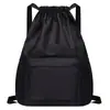 Mochila con Bolsillo de Cordón, Mochila Plegable Deportiva de Fitness, Bolsa Impermeable Ligera para Hombres y Mujeres, Bolsa para Senderismo al Aire Libre