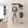Painel Perfurado de Furo Redondo Prateleira de Parede para Armazenamento Aço Inoxidável Exposição Armazenamento Ferramenta Hardware Painel Universal de Pendurar Parede