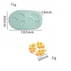 Molde Espremedor Trevo da Sorte de Quatro Folhas DIY Pudim de Osmanthus Simulado Molde de Silicone para Waffle Oreo