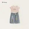 Ropa para Niños Yibao Camiseta de Manga Corta para Niñas Verano Nuevo Tops de Verano para Niños Camiseta Interior de Encaje Moda para Bebé