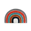 Alfombrilla de Piso Simple de Terciopelo Arcoíris Dopamina INS para Baño del Hogar, Absorbente de Agua, Antideslizante, a Prueba de Salpicaduras para Baño, Fabricante