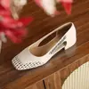 Nuevas Sandalias Casuales Poco Profundas de Moda para Mujer Estilo Francés Huecas Transpirables Primavera/Verano 2026 para Exportación