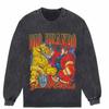Outono Novo Clássico Anime Cartoon JOJO Maravilhosa Aventura oversize Crewneck Camiseta de Manga Longa
