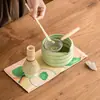 Novo Conjunto de Chá Matcha Donut Tigela de Matcha Conjunto de Café da Manhã Latte com 100 Peças Item Quente Transfronteiriço