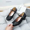 Tacones Altos para Niñas Zapatos de Cuero con Brillo para Niños Zapatos de Baile Zapatos Individuales para Niña Zapatos Rojos de Rendimiento Zapatos de Princesa de Rendimiento