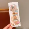 Horquilla para el pelo para niña, pequeña y bonita, con flores de verano, accesorios para el pelo para niña