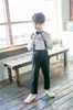 Ropa de Presentación para Coro Infantil de Niños Traje de Pantalón con Tirantes Vestido para Niño Ropa de Presentación para Recitación de Poesía Anfitrión