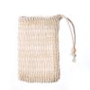 Red de Espuma de Baño Personalizada de Yute Ramio Nailon Bolsa para Jabón Colgante de Baño Bolsa para Almacenamiento de Jabón Hecho a Mano