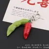 Llavero Creativo de Verdura Simulada Colgante de Chile Ajo Camote Accesorio de Llavero para Mochila de Estudiante
