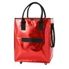 HaoKen Bolsa estilo patins com rodas bolsa de compras espessa bolsa de bagagem dobrável com haste de puxar dois em um bolsa de armazenamento de grande capacidade