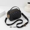 Bolsa Quadrada Pequena Bolsa de Ombro Feminina Moda Bolsa de Mão Simples 2024 Nova Impermeável Para Deslocamento Pu Transversal Matelassê