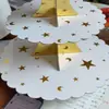 Suporte para bolo de três camadas em forma de estrela e lua bronzeadora, suporte para sobremesas de festa de aniversário, suporte para lanches, pode fazer qualquer estilo