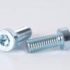Tornillo de máquina GB6191 cabeza cilíndrica delgada de ciruela grado 8.8 zinc blanco azul M6M8M10 tornillo antirrobo cabeza corta acero al carbono medio