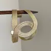 Set de pulseras vintage, pulseras de ala ancha a la moda y versátiles, pulseras versátiles apilables de alta gama, nuevo diseño primavera-verano