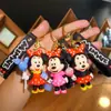 Llavero Colgante de Dibujos Animados Mickey Minnie Lindo Colgante de Llavero para Pareja Mochila Coche Adorno de Colgante Regalo