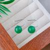 Nuevos Pendientes de Joyería, Zapatos de Tacón Alto, Pendientes de Calcedonia Verde Natural Imitación, Nuevo Estilo Chino, Lujo Ligero para Mujeres, En Stock