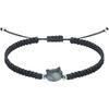 Pulsera de Pareja Gato Blanco y Negro de Concha Tejida a Mano Transfronteriza Diseño Nicho Femenino Cuerda de Mano de Novia de Alta Gama