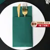 Guardanapo de papel sem poeira saco para talheres de papel guardanapo de pano espesso jogo americano restaurante ocidental hotel guardanapo para bife branco personalizado lo