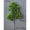 Estilo chinês arte floral em forma de galhos tuia bonsai folhas plásticas folhas de pinheiro cipreste galhos com folhas folhas de pinheiro fabricantes