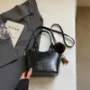 Bolso de mano de lujo accesible de moda para mujer 2025, bolso cruzado casual tipo cubo para hombro, bolso de alta gama
