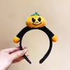 Diadema de Halloween, Diadema Luminosa de Cuernos de Calabaza, Accesorios Divertidos para Fotos, Accesorios para el Cabello, Decoraciones para Vestidos Festivos