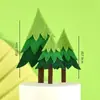 Adornos Decorativos para Pastel de Dinosaurio 2021 Nuevo Celebridad de Internet Niños Bebé Cumpleaños Año Viejo Niños Tyrannosaurus Rex Enchufe