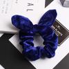 Diadema de terciopelo vintage Qiyue Cuerda para el pelo de orejas de conejo de terciopelo Tocado flor Popular en Amazon en stock 30 colores C66