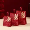 Caixa de Doces para Casamento Chinês Embalagem de Doces para Casamento Caixa Vazia High-End Novo Desenho Animado Criativo Caixa de Presente para Doces de Casamento