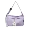 Nova Bolsa de Lona Leve Impermeável com Proteção Solar, Múltiplos Bolsos, Grande Capacidade, Bolsa de Ombro Transversal Casual e Versátil para Mulheres