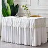 Venta al por mayor para comercio exterior: Nueva Falda de Malla para Mesa de Conferencia de Cumpleaños, Falda Decorativa Rectangular para Buffet de Postres, Cubierta de Mesa